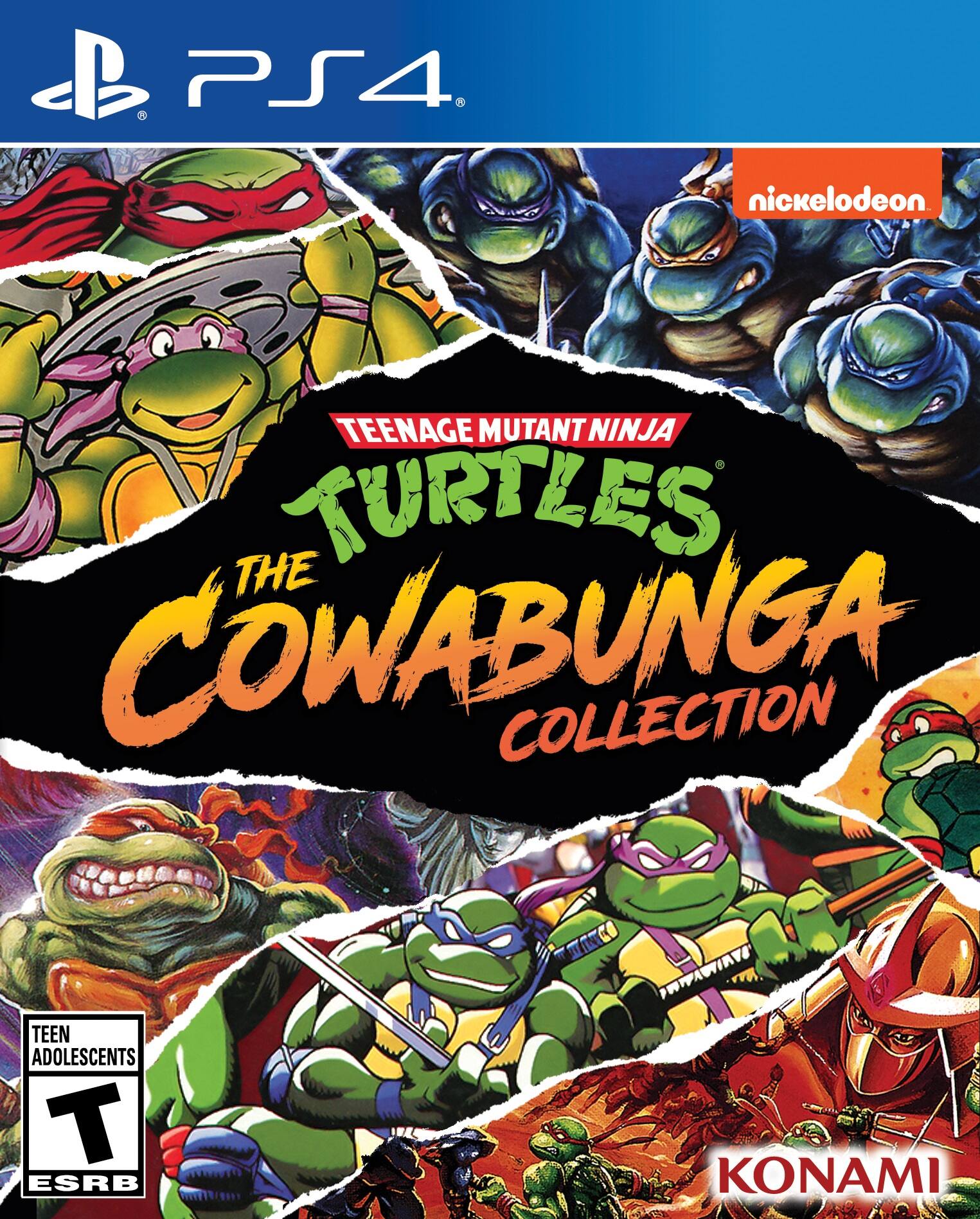 Left. Konami - Teenage Mutant Ninja Turtles: The Cowabunga Collection.