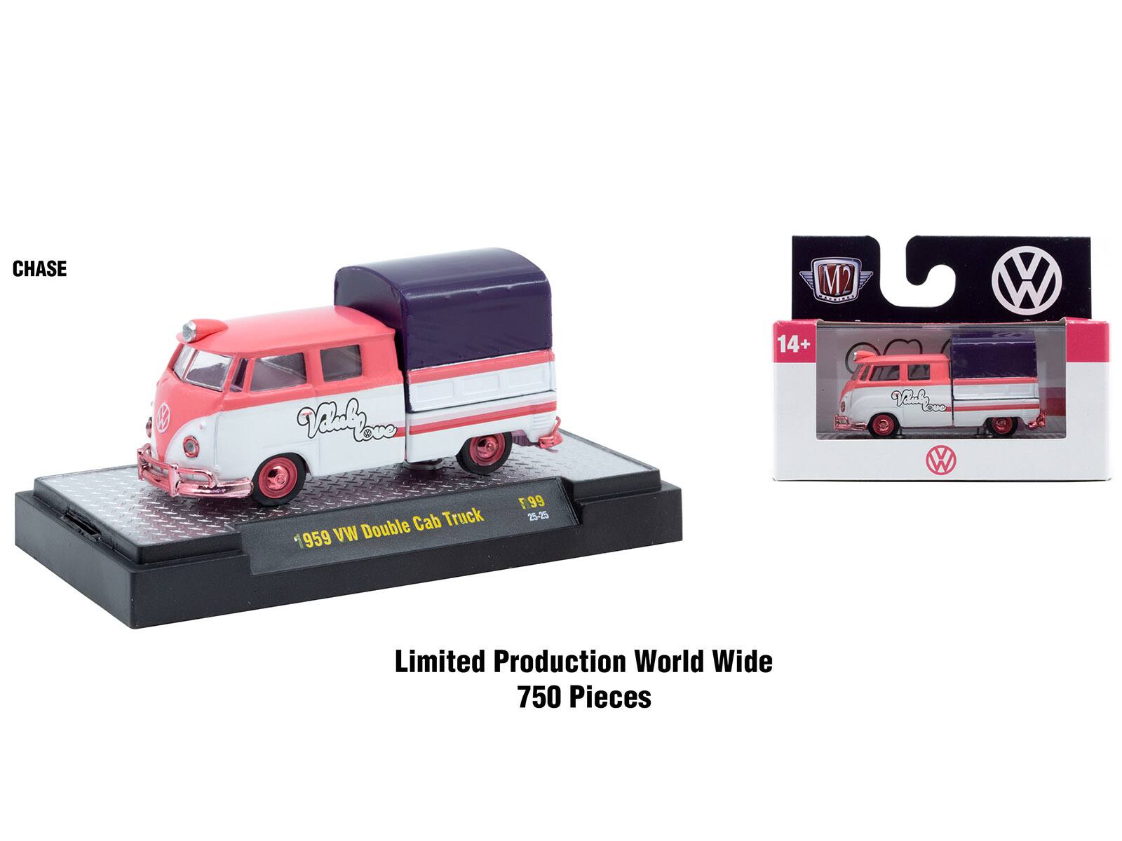 CHASE M2 T 14+ V W R ValaL love Veuf W Cab Truck 1959 VW Double F99 25-25 Limited Production World Wide 750 Pieces