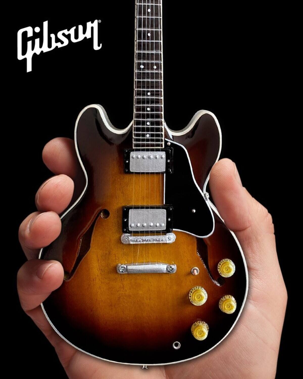 Alt View 1. Axe Heaven - Axe Heaven -Gibson ES-335 Vintage Sunburst Mini Guitar Replica Collectible   - COLLECTIBLES - Multicolor.