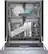 Alt View 11. Bosch - 100 Series 24" Front Control Smart Built-In Hybrid Stainless Steel Tub Dishwasher with 50dBA - Stainless Steel.