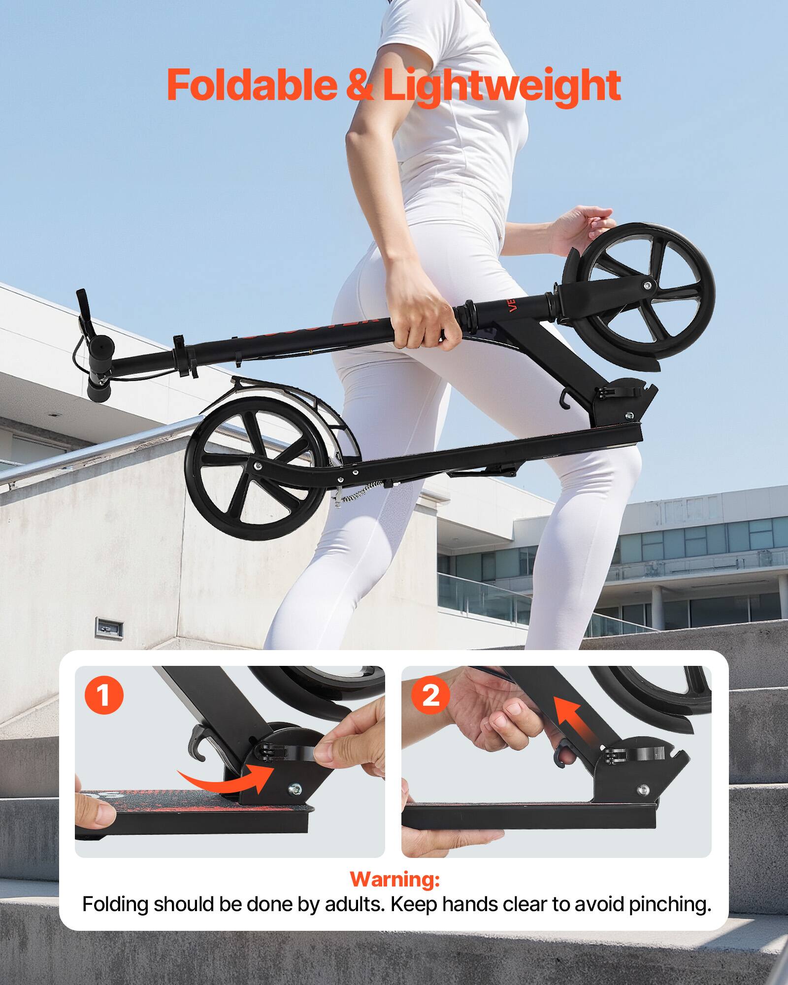 Foldable & Lightweight

Warning: Folding should be done by adults. Keep hands clear to avoid pinching.