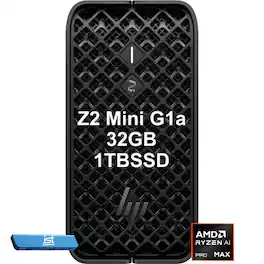 HP - Z2 Mini G1a Workstation - AMD Ryzen AI MAX PRO 380 - AMD Radeon 8040S - 32GB RAM - 1TB SSD - Keyboard - Mouse - Win11Pro - Black