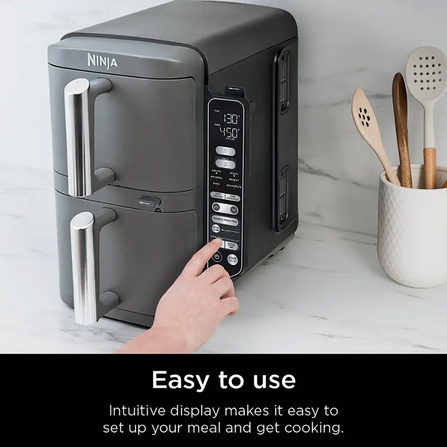 Ninja 130 450 JU - Melamine - NINJA Easy to use Intuitive display makes it easy to set up your meal and get cooking.