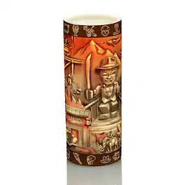 ThinkGeek - Geeki Tikis Indiana Jones and the Temple Of Doom Scenic Mug | Holds 24 Ounces - Brown