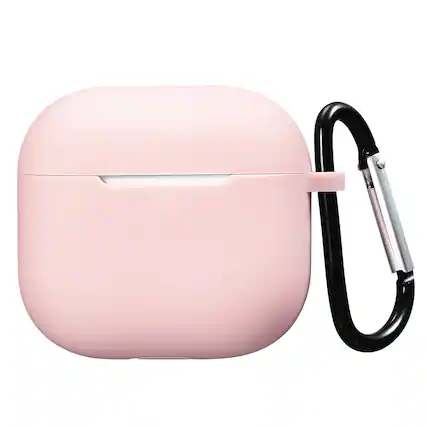 Front. Vena - For Apple Airpods 4 Case Cover, Airpods Case 4 Silicone Case 4th Generation Supports Wireless Charging, Pink - Pink.