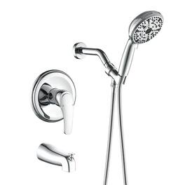 Boyel Living - Shower Set with 10 Function Handheld Shower and cUPC Pressure Balance Valve - Polished Chrome