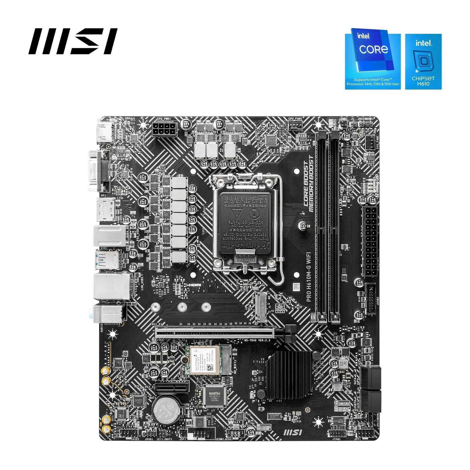 MSI PRO H610M G WIFI Gaming Desktop Motherboard - Best Buy