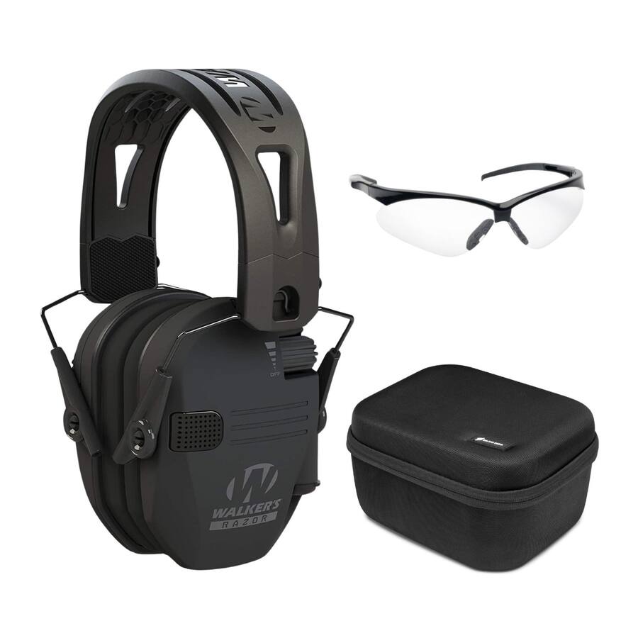 Walker Razor 3 Walker’s Walkers Razor Tacti Grip with Rubber Headband (Black) with ...