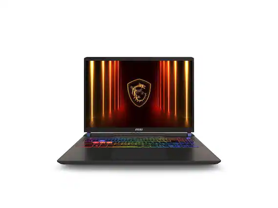 Front. MSI - MSI Vector A16 - 16" QHD+ 240Hz, RTX 5070 Ti, Ryzen 9-8940HX, 16GB DDR5, 1TB SSD, Wi-Fi 7, Windows 11 - Cosmo Gray.