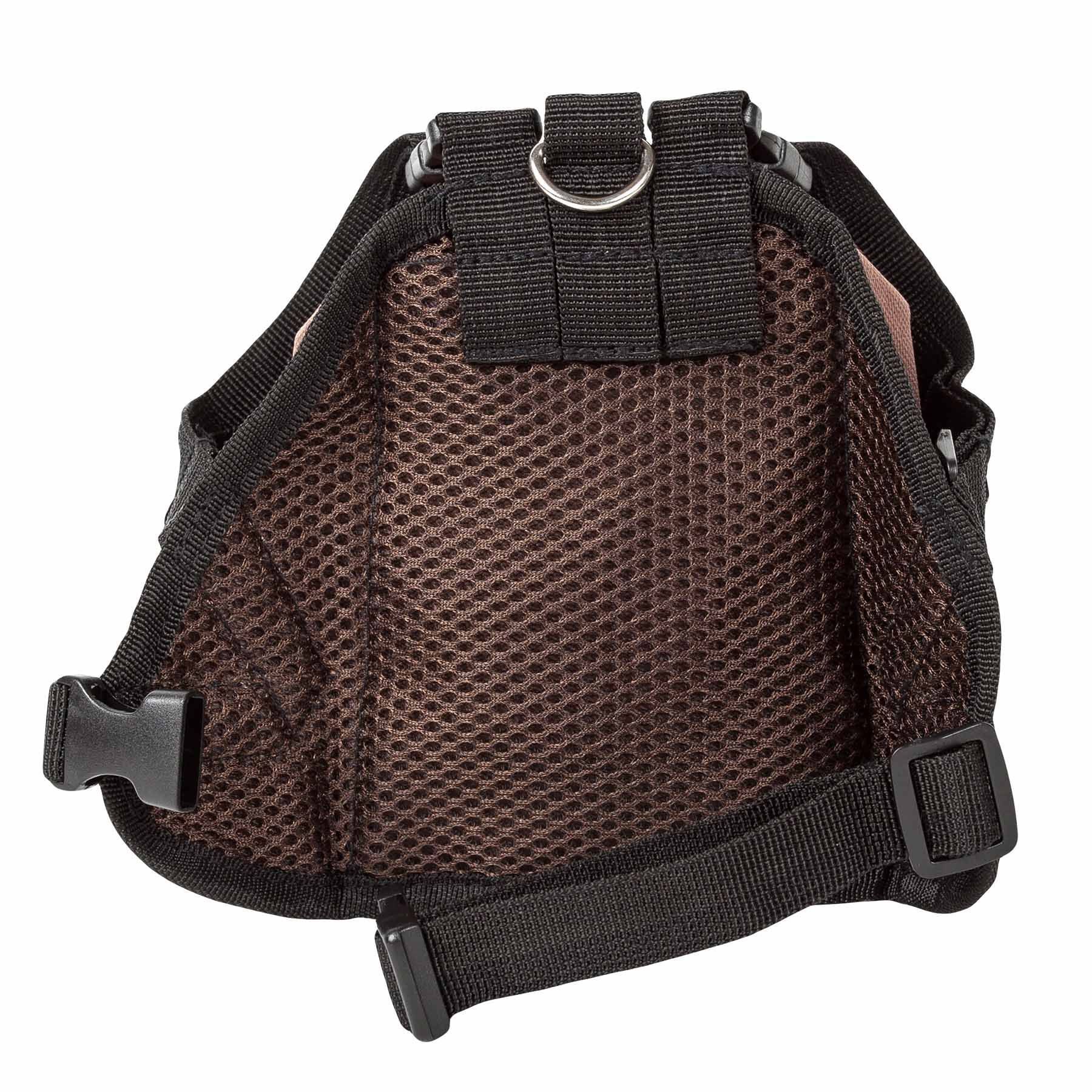Alt View 1. KyyWee - kyywee'Mooltese' Large-Pocketed Compartmental Animated Dog Harness Backpack - brown.