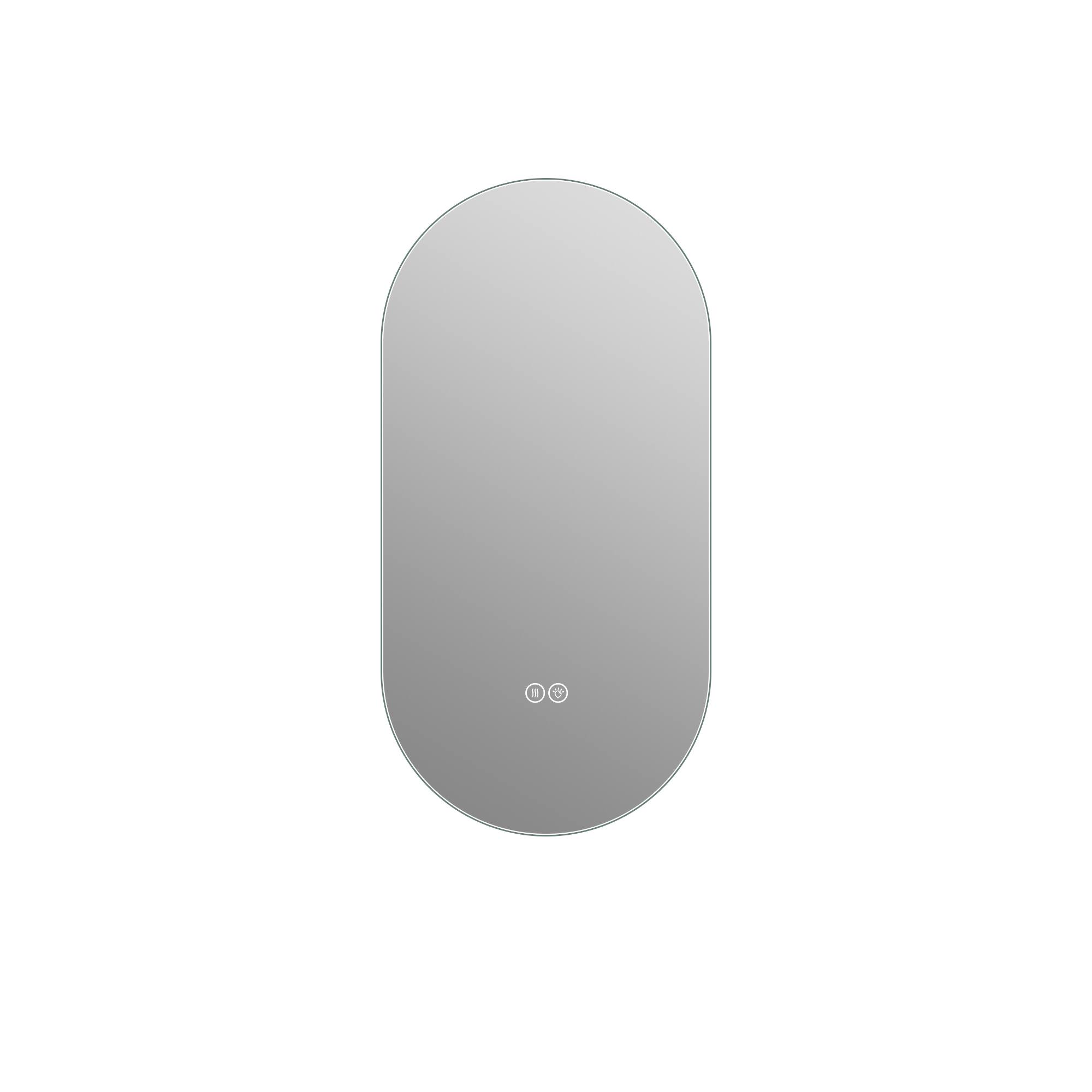 Alt View 4. Boyel Living - 48 by 24 Inch Smart Wall Mounted LED Touch Screen Anti Fog Mirror for Bathroom or Barber Shop.