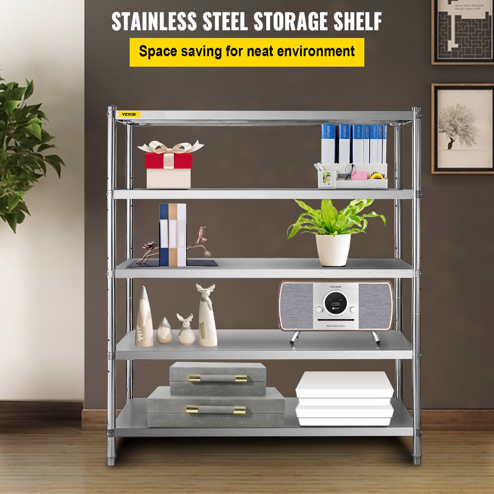 STAINLESS STEEL STORAGE SHELF
Space saving for neat environment