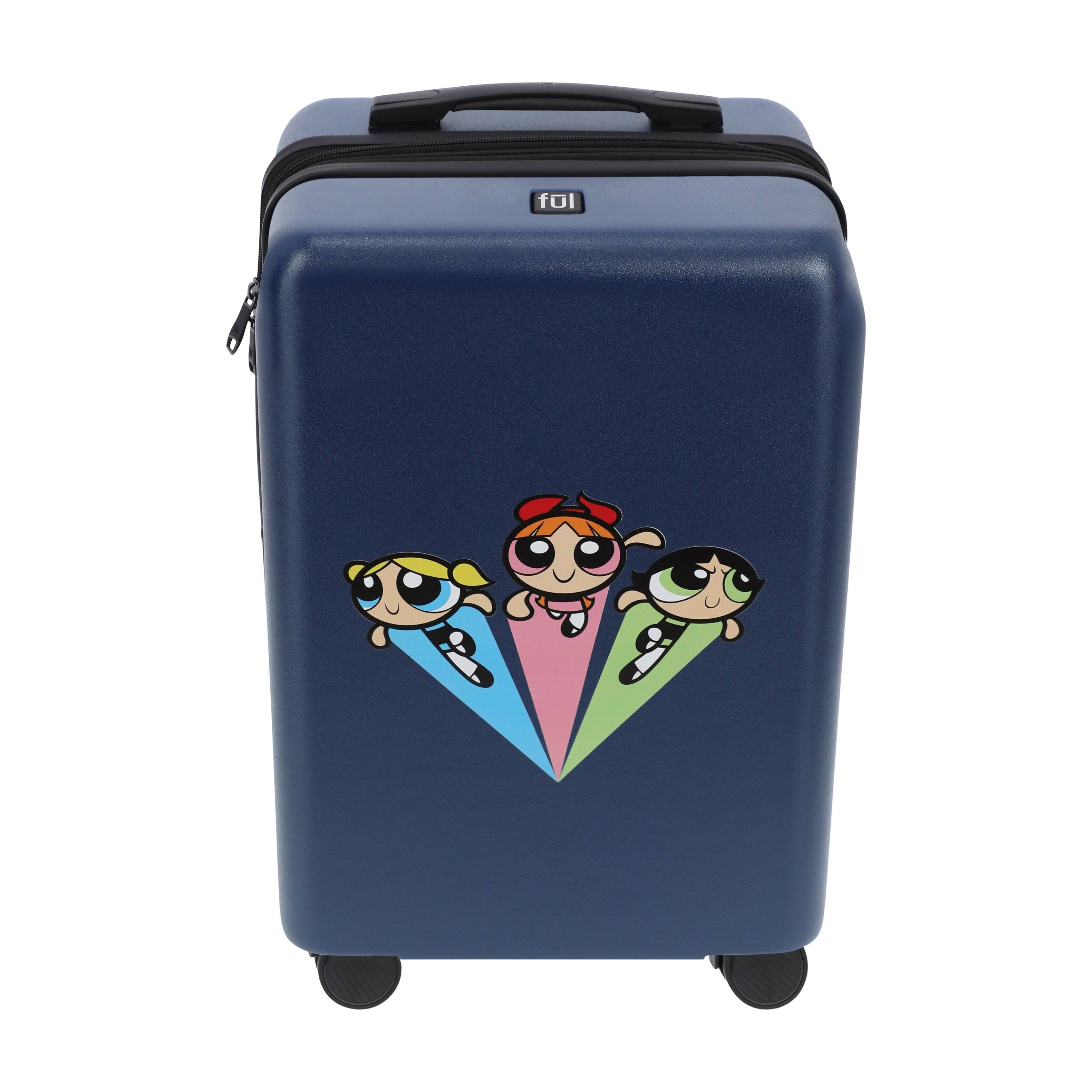Alt View 1. Ful - WB POWER PUFF GIRLS 22.5" CARRY-ON LUGGAGE - BLUE.