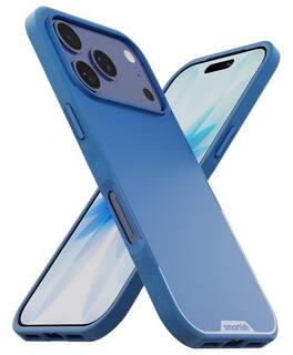 Smartish - iPhone 17 Pro MagSafe Case - Gripmunk Protective Slim Grip Magnetic Cover - Blues on The Green