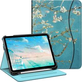 Fintie - Folio Case for iPad (A16) 11-inch 2025 and iPad 10th Gen 10.9 inch 2022, Multi-Angle Viewing Protective Stand Cover - Blossom