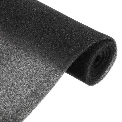 Front. Unique Bargains - Speaker Mesh PRO Grill Mesh Sponge Foam Cover Dustproof Acoustic Foam 3mm Thick for Stage/DJ Audio, 100x100cm - Black.