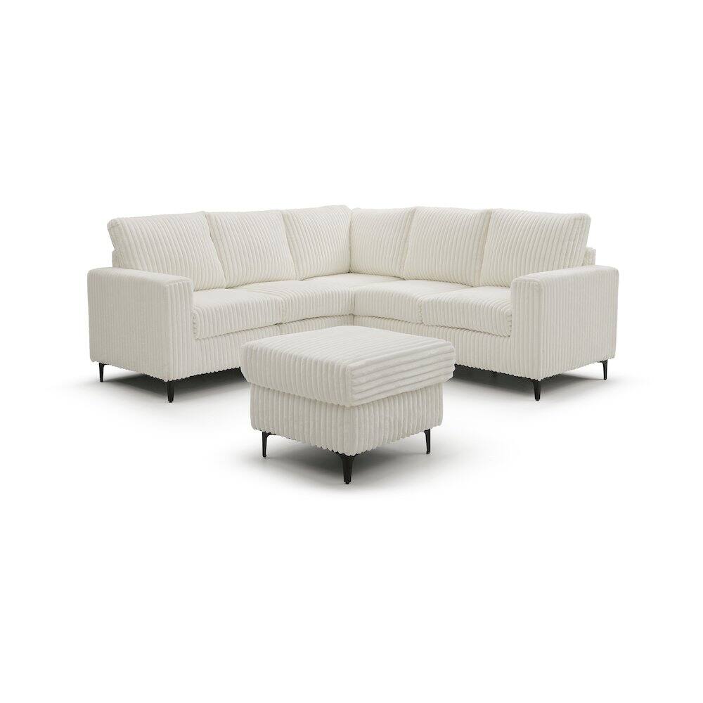 Back. Glory Furniture - Houston Sectional - White.