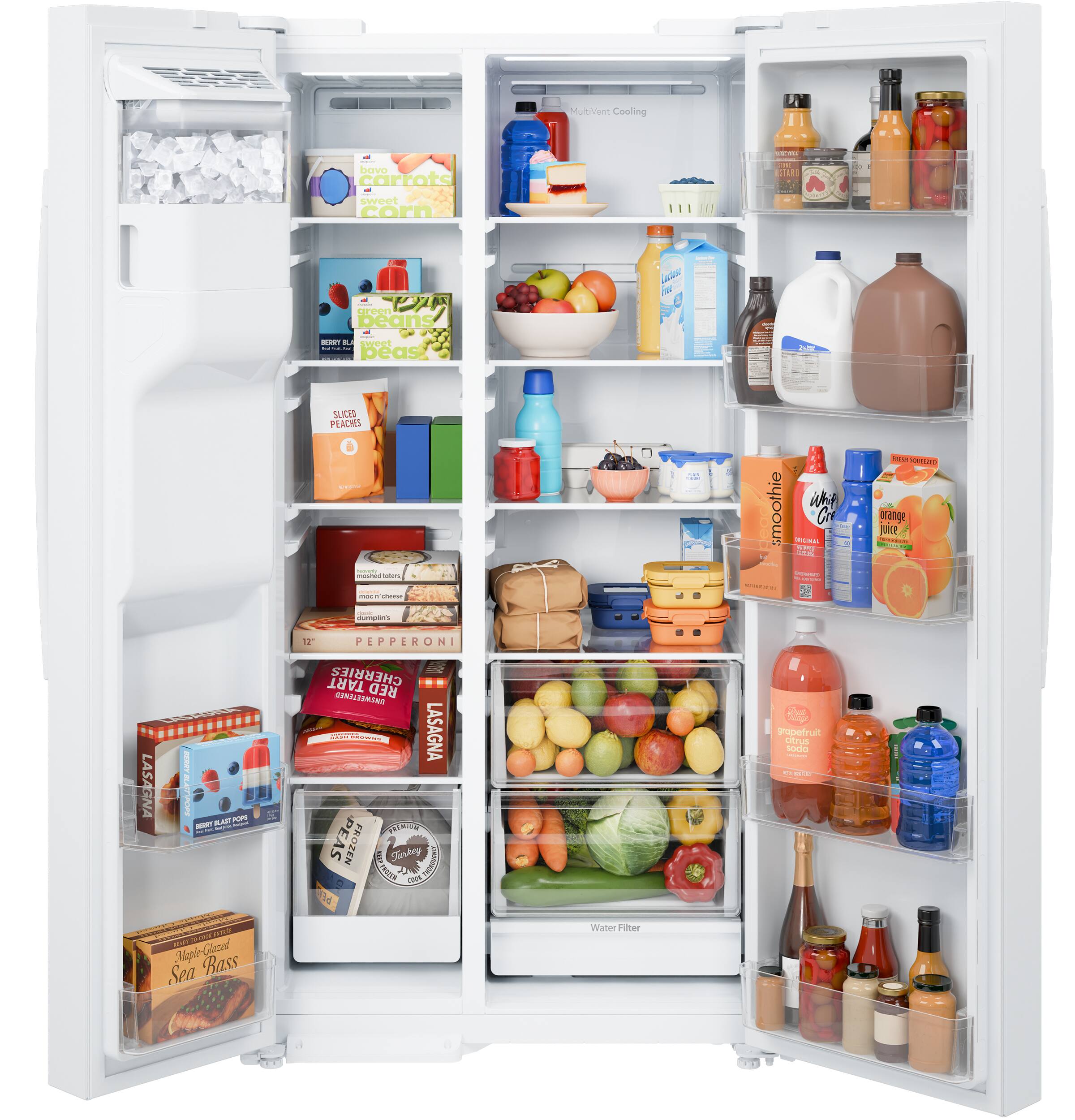 Multivenit Coeling bavo carrots sweet corn - MI peanis ee - . Snd I I peas - F | - SI PEACHES - - - : smoothie whi Cr TAA I 1 | - - - - NATIRE grange juice :  PEPPERONI LASAGNA I  KTOR MA BAT nM - : I : TART CHERRIES DNAESMIN RED 1 - - | LASAGNA MR PEAS FROZEN 5 Tinkay TONE soms ) 20  sopetruit cn scads | - - -m NNE Ugir nl-Guaond Sea Rass Water Filter
