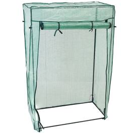 Sunnydaze - Large Iron Polyethylene Cover Portable Plant Greenhouse - Green