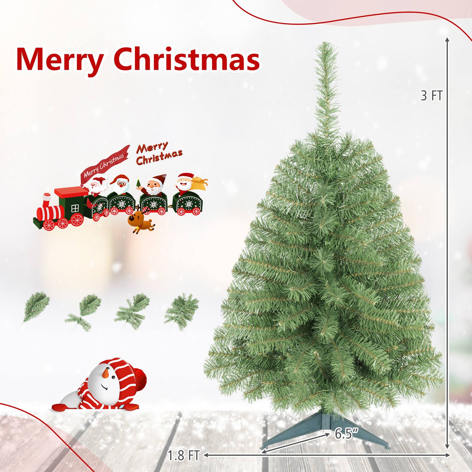 Merry Christmas

3 FT

Merry Christmas Merry Christmas

1.8 FT

6.5"