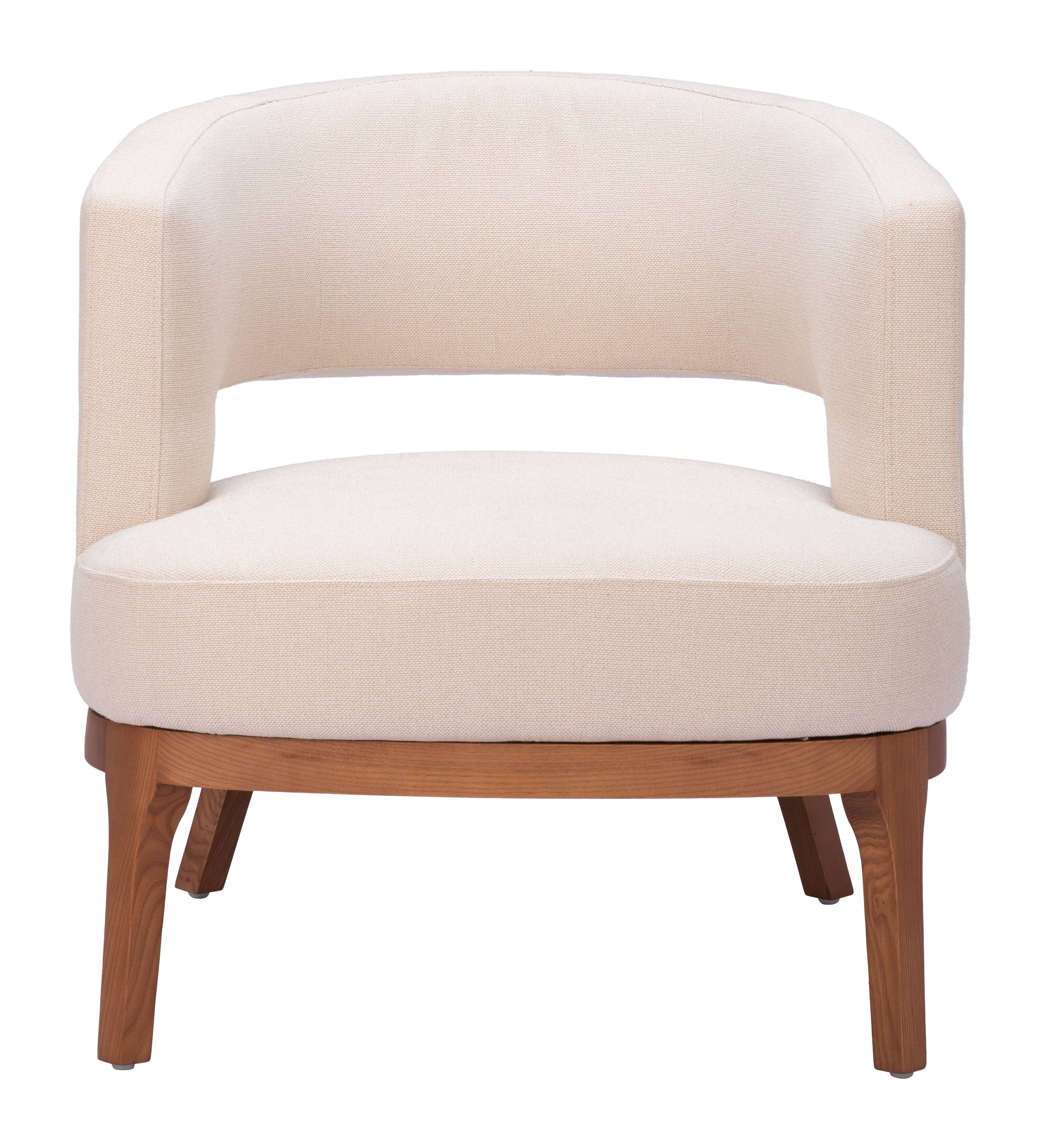 Alt View 1. Hivvago - Penryn Accent Chair Beige - Beige.