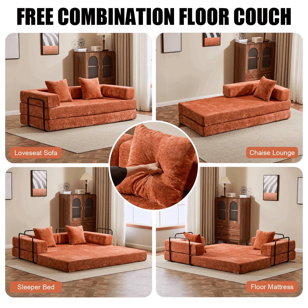FREE COMBINATION FLOOR COUCH

- Loveseat Sofa
- Chaise Lounge
- Sleeper Bed
- Floor Mattress