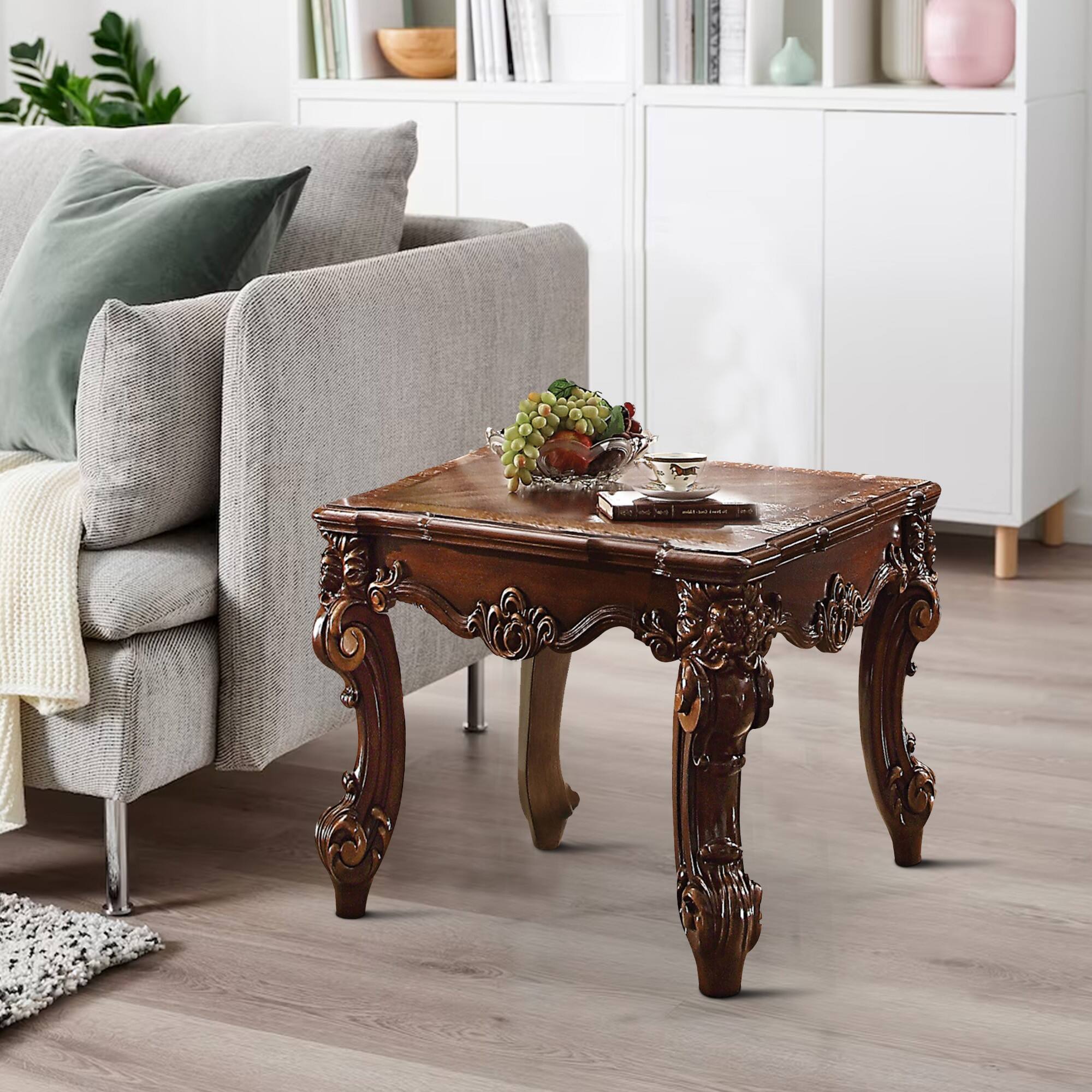 Alt View 5. Manhattan Lane - Wooden End Table - Brown.