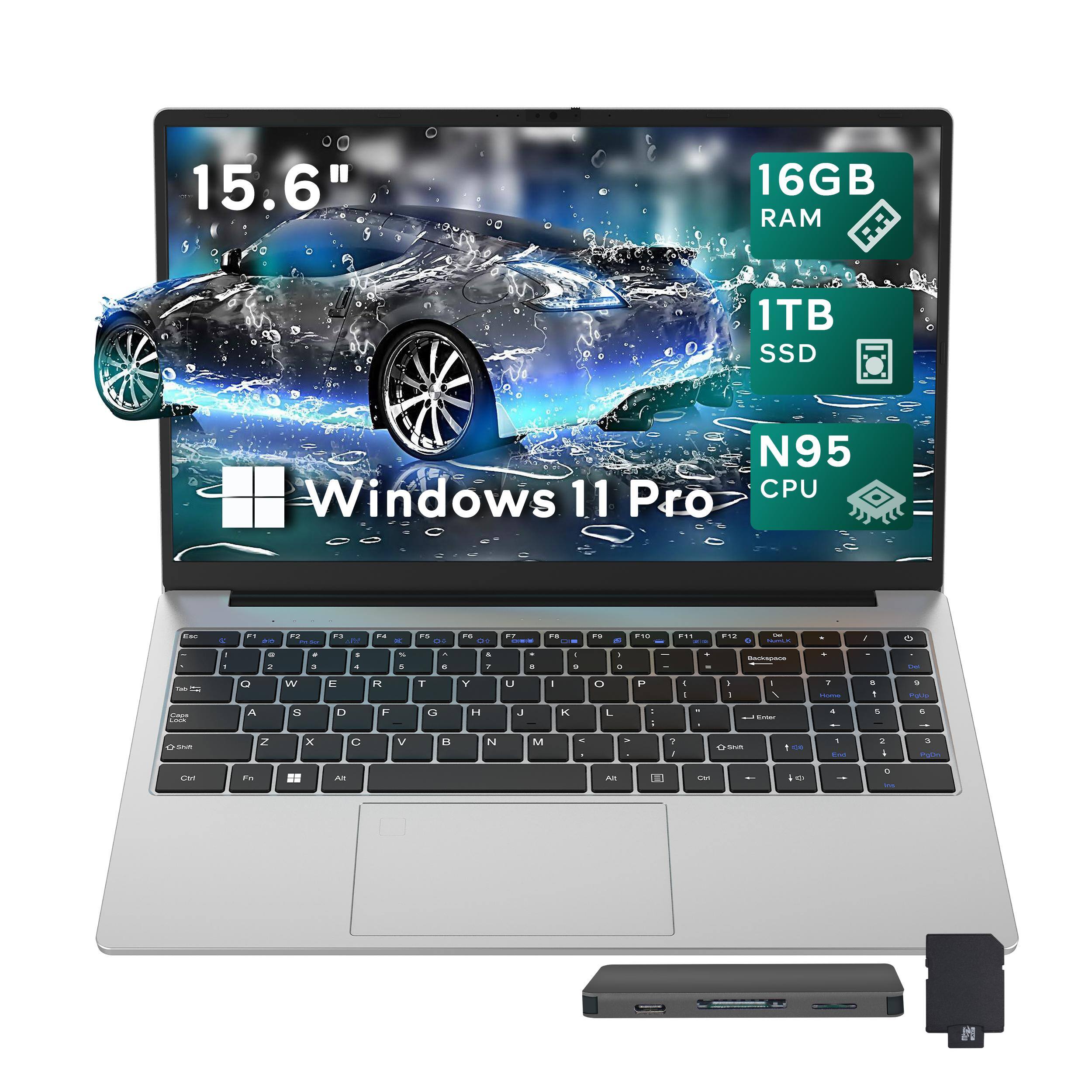 15.6" 16GB RAM 1TB SSD N95 Windows 11 Pro CPU