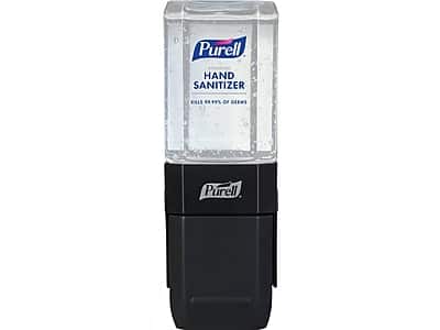 Purell - ES1 Dispenser Starter Kit Hand Sanitizer Dispenser, 450 mL Gel Refill Included, Graphite - Black