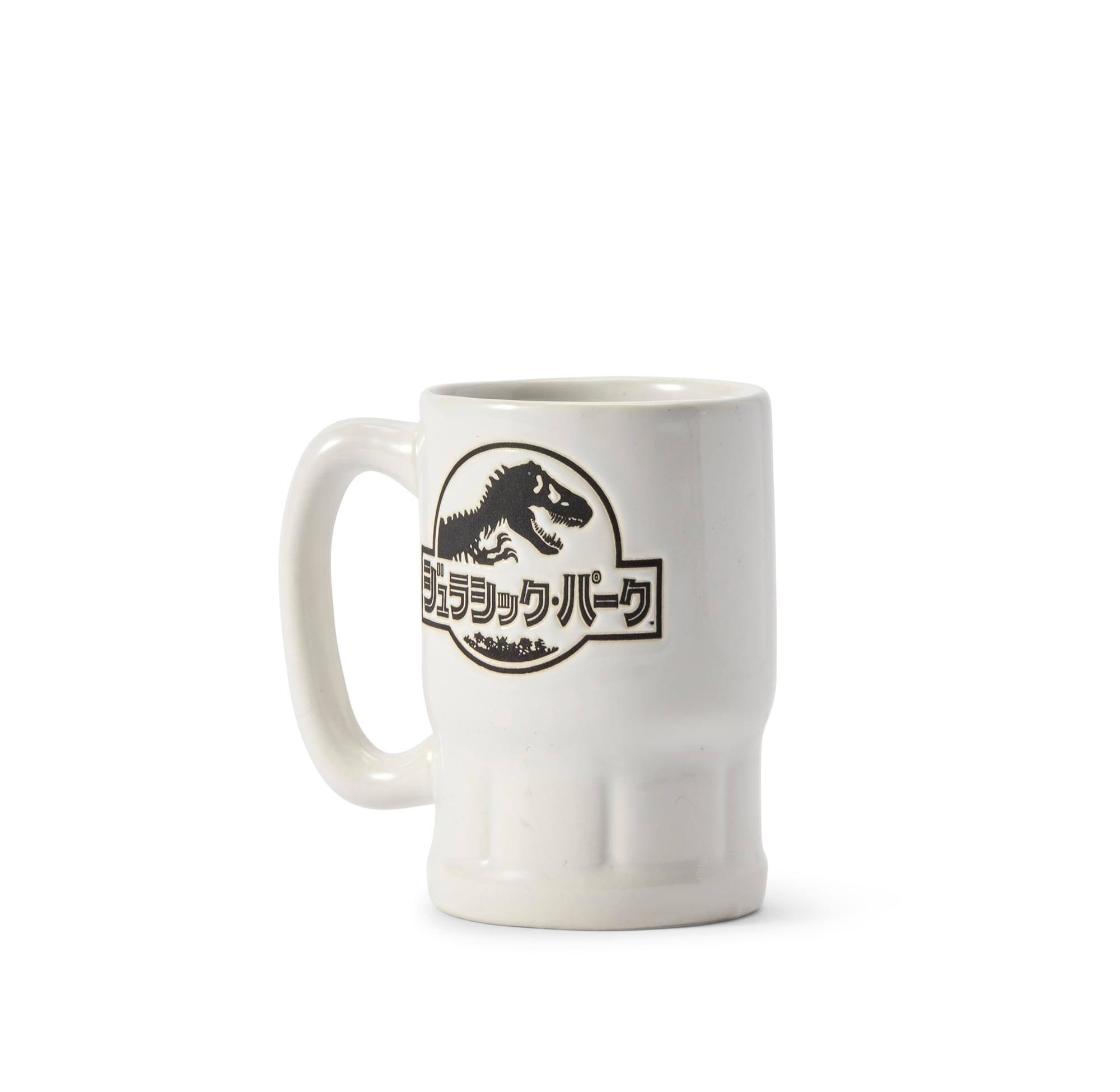 Alt View 10. Jurassic World - Jurassic Park Japanese Logo 3.5” x 3.3” Ceramic Mini Mug - White.