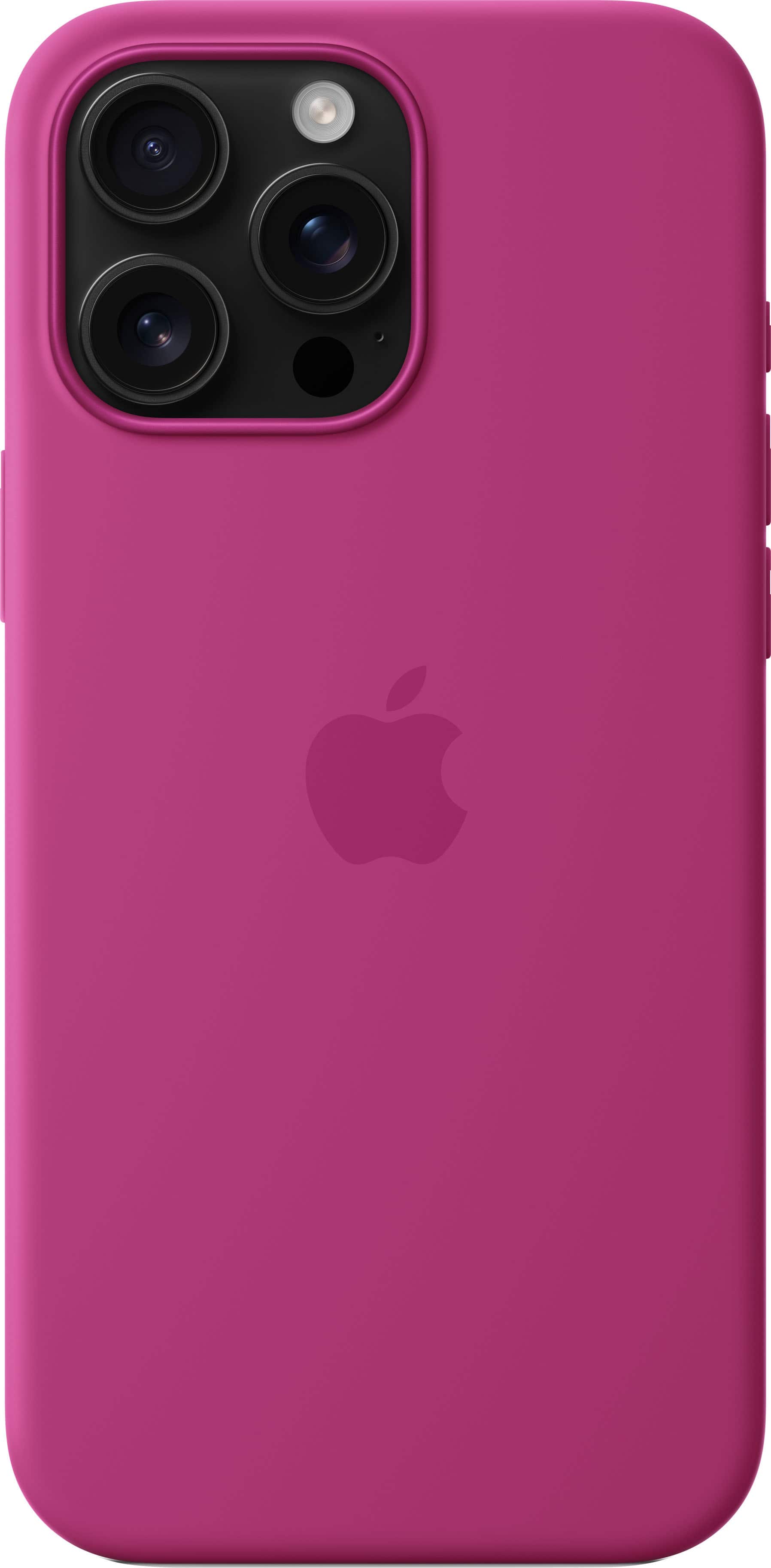 Alt View 13. Apple - iPhone 16 Pro Max Silicone Case with MagSafe - Fuchsia.