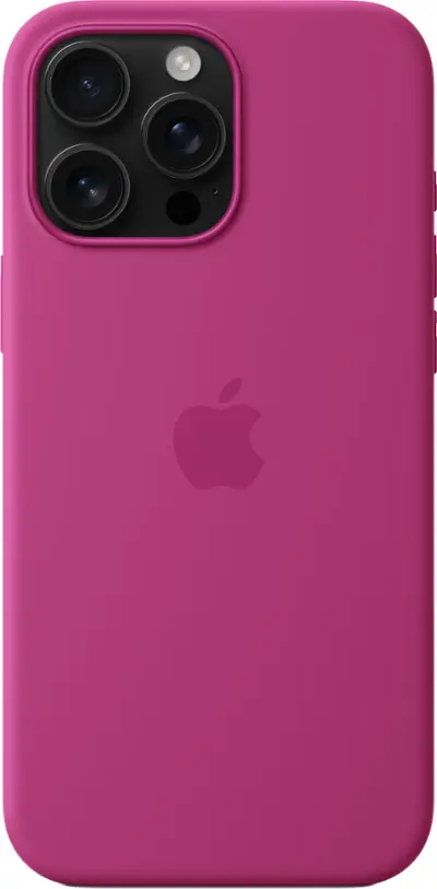 Apple iPhone 16 Pro Max Silicone Case with MagSafe Fuchsia