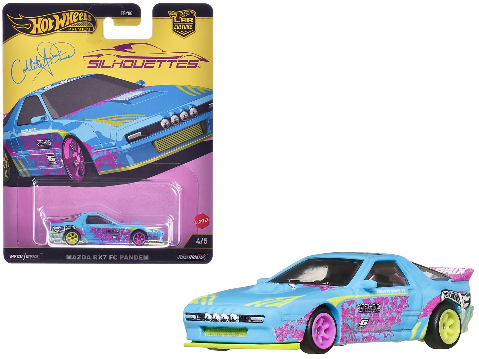 "Mazda RX7 FC PANDEM Blue with Graphics ""Silhouettes"" Series Diecast Model Cars by Hot Wheels" price history on PriceWatchPro