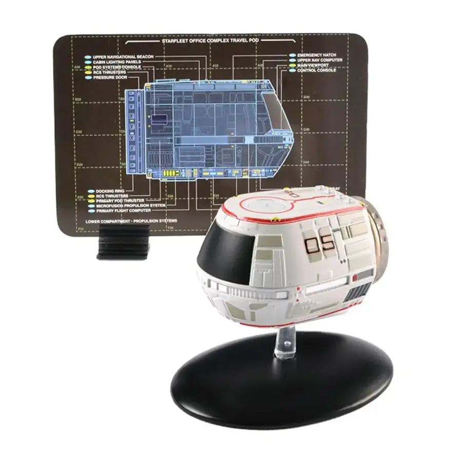 Starfleet Sensor Pod Eaglemoss Star Trek Starships Replica | Travel Pod Multi Colored ...