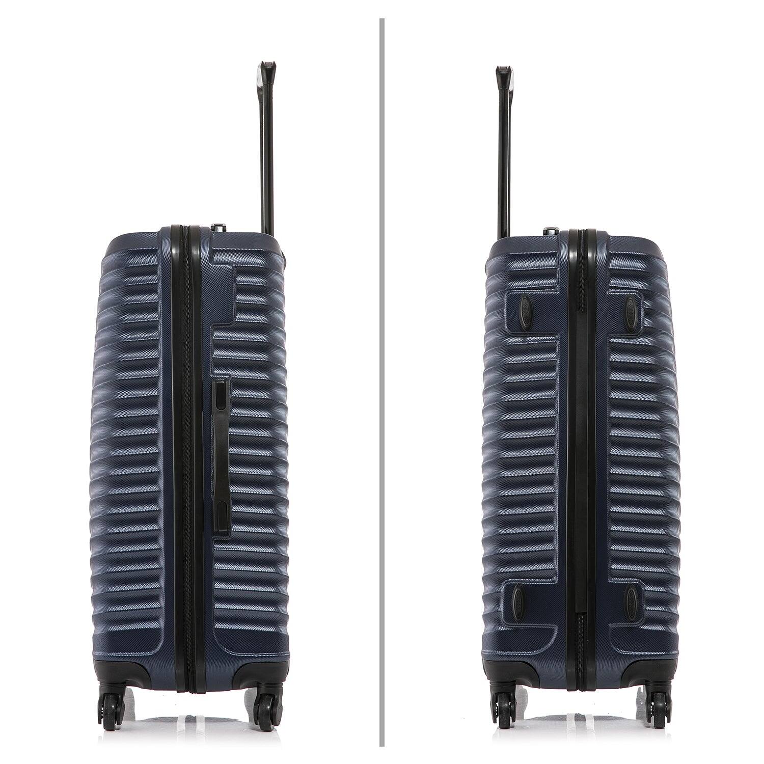 Alt View 2. DUKAP - Adly Lightweight Hardside Spinner 3 Piece Luggage Set  20"/24"/28" - BLUE.