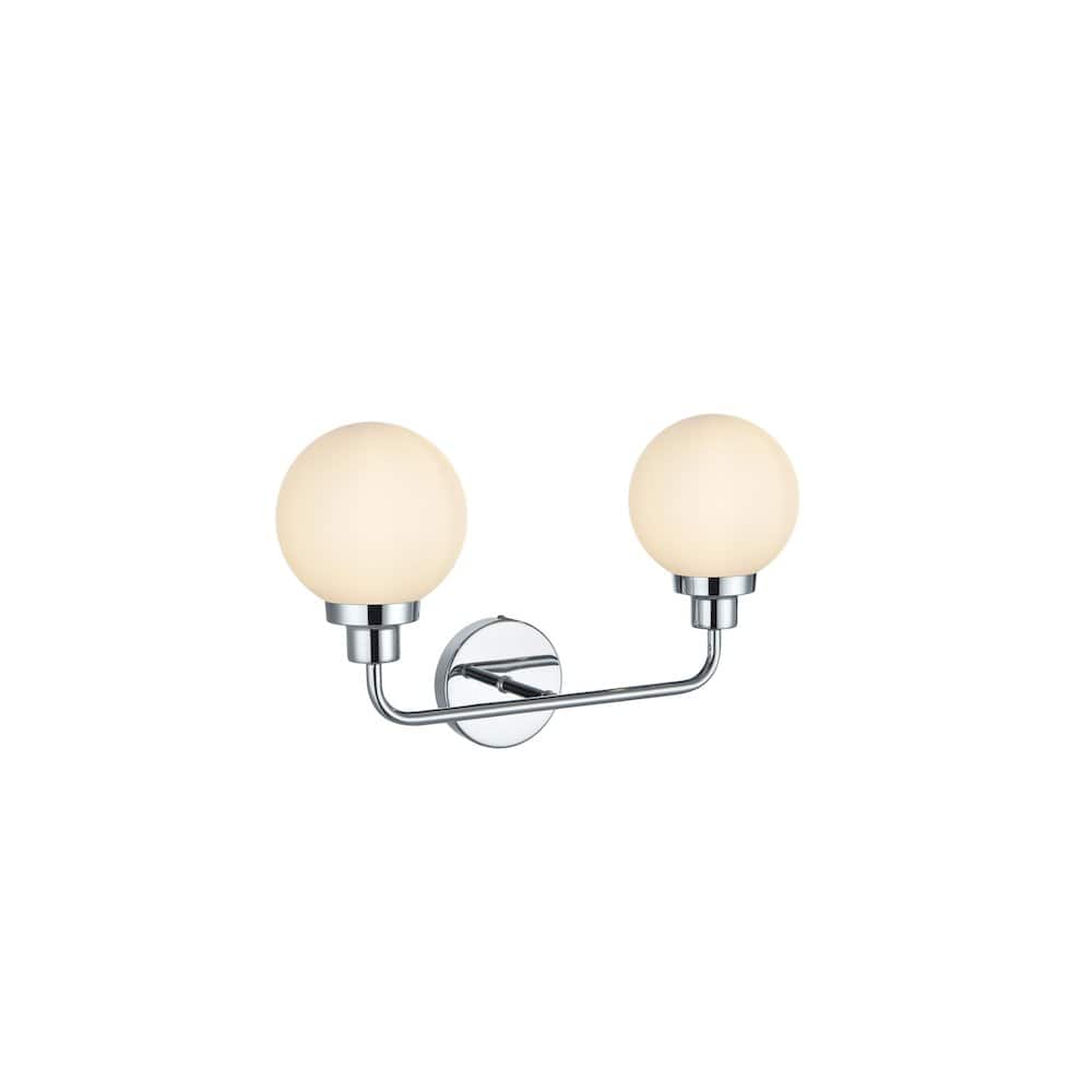 Living District - Hanson 19 inch Wall Sconce in Chrome - Chrome And Opal White price history on PriceWatchPro