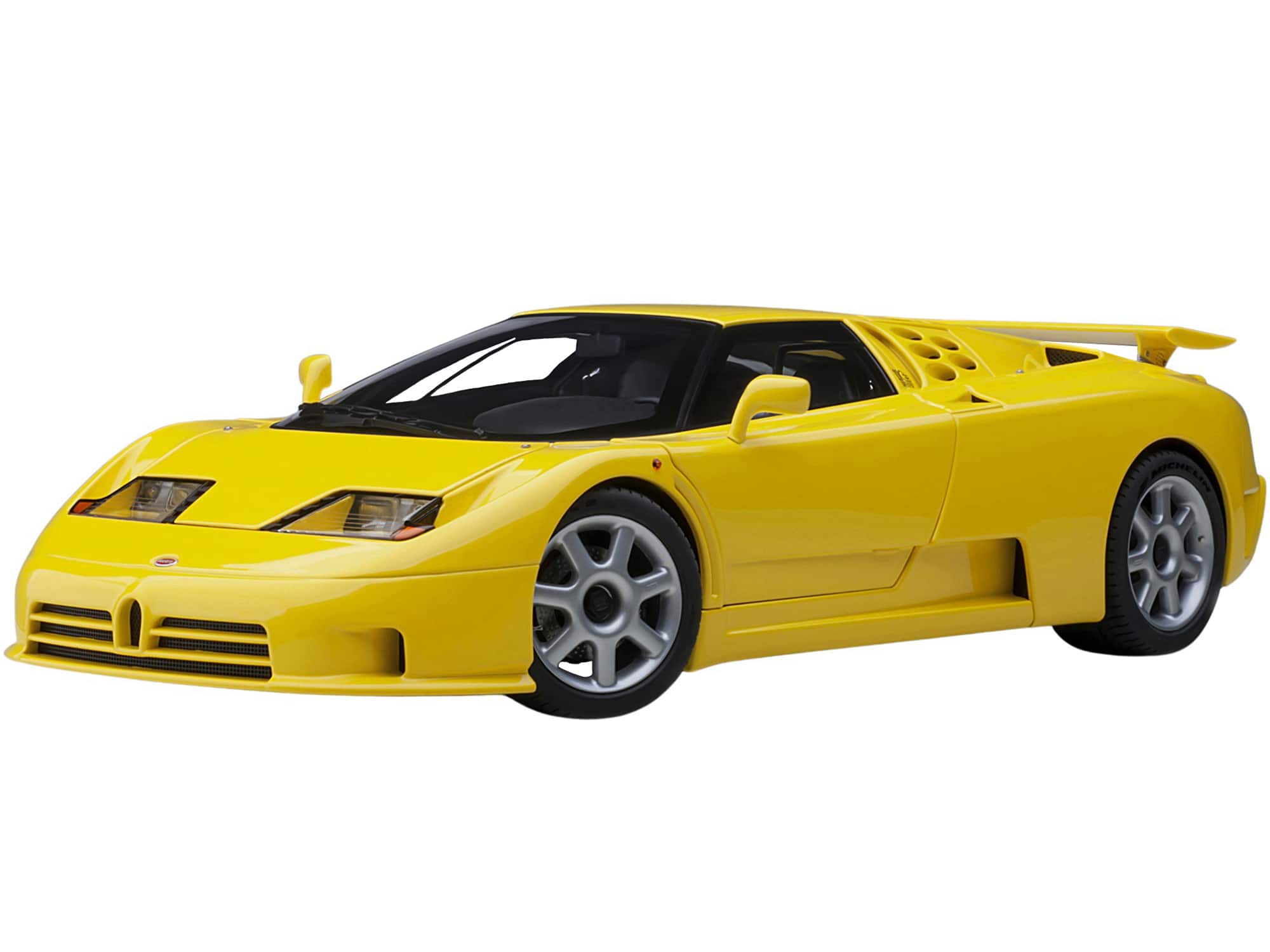 Bugatti EB110 SS Super Sport Giallo Bugatti Yellow with Silver Wheels 1/18 Model Car by Autoart price history on PriceWatchPro