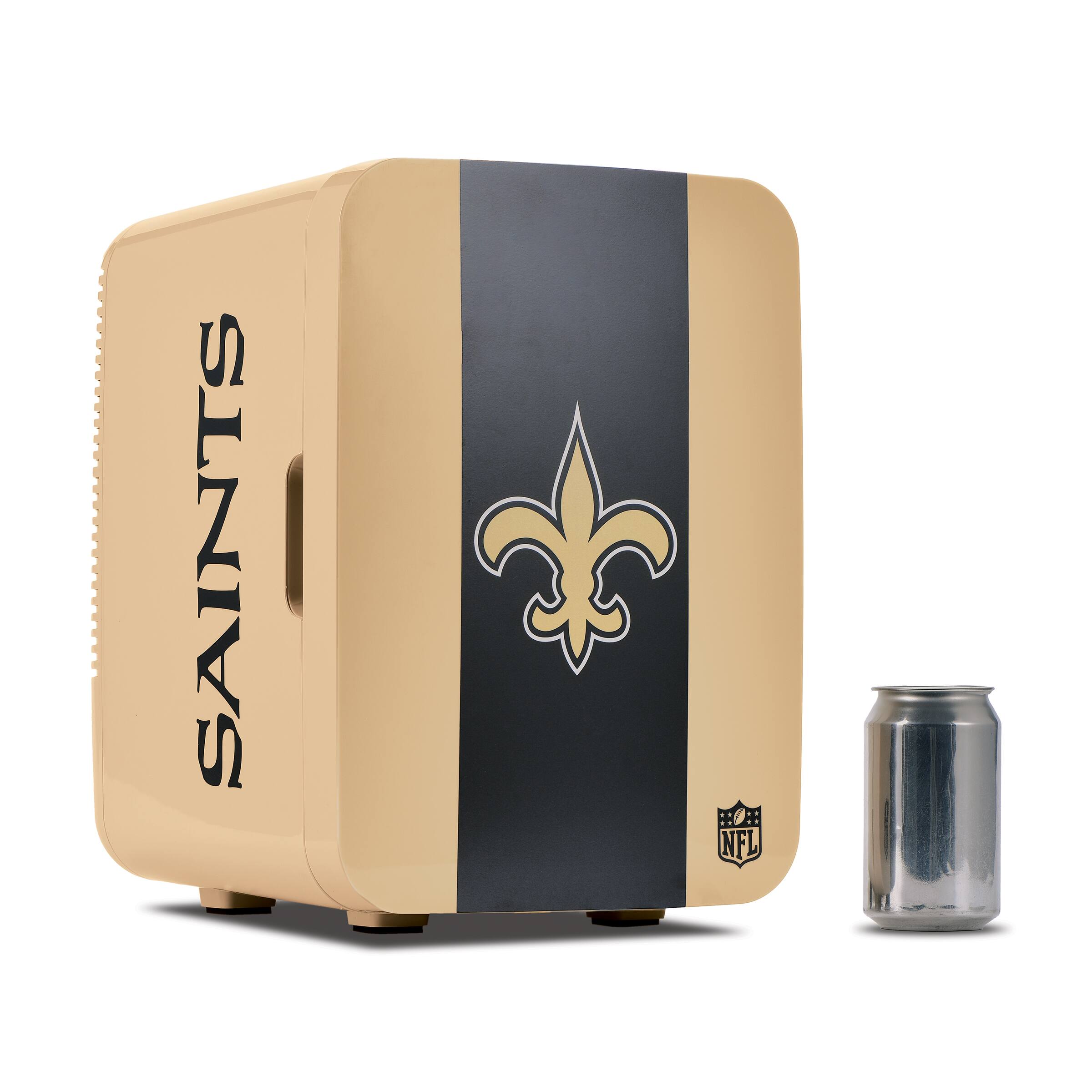 Ukonic NFL New Orleans Saints 15 Can Mini Fridge 10L AC/DC Portable ...