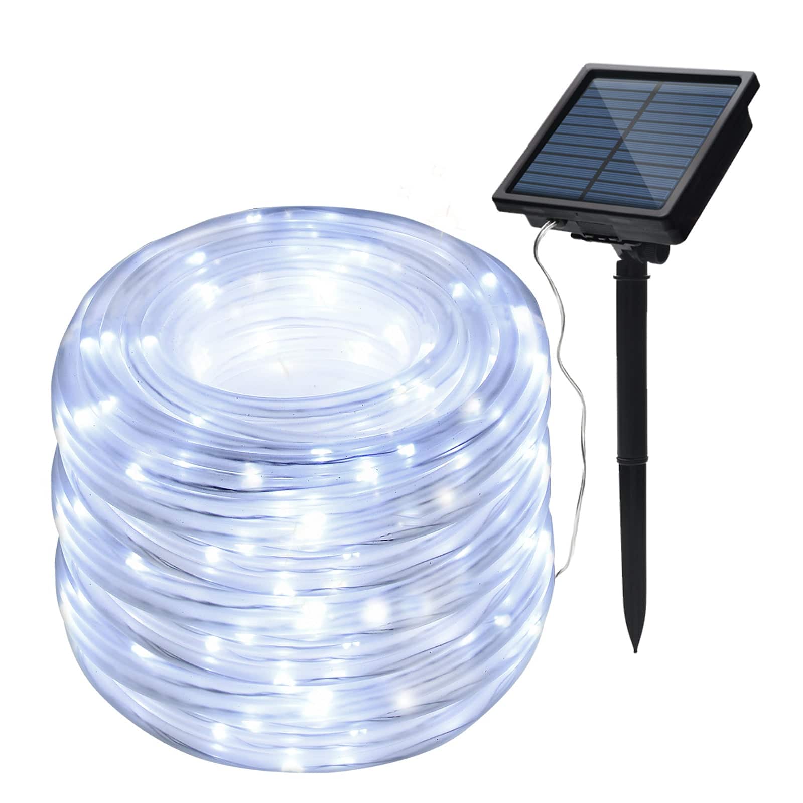 IMAGE - 75.5FT 200 LED Solar Rope Lights 2400mah - Cool White
