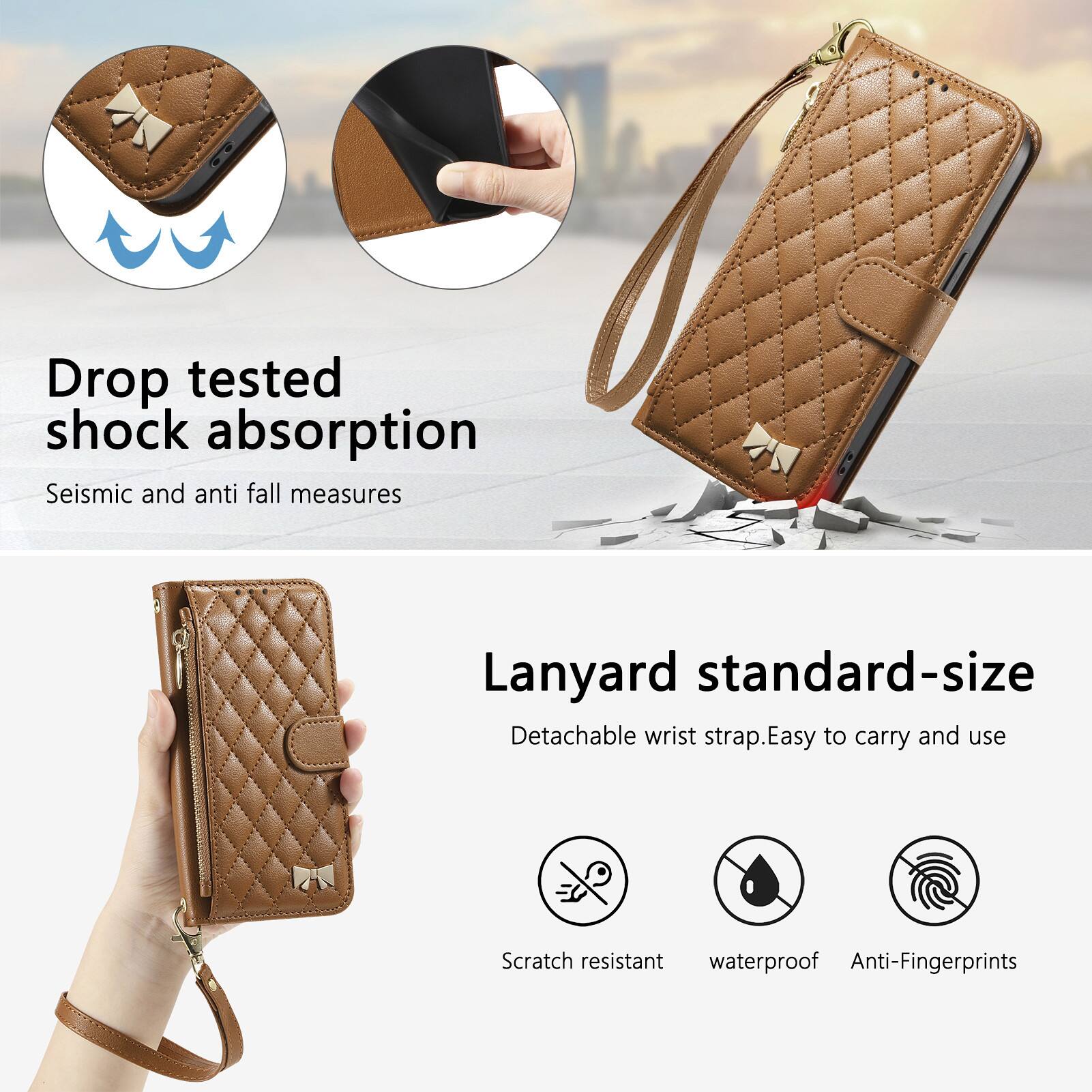 Drop tested shock absorption  
Seismic and anti fall measures  

Lanyard standard-size  
Detachable wrist strap. Easy to carry and use  

Scratch resistant  
Waterproof  
Anti-Fingerprints