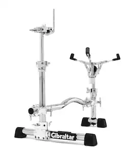 Gibraltar Hardware - Stealth Vertical Mounting System Drum Rack Pack, Low-Profile VMS for Toms & Snare with Snare Basket, Tom Mounting Posts
