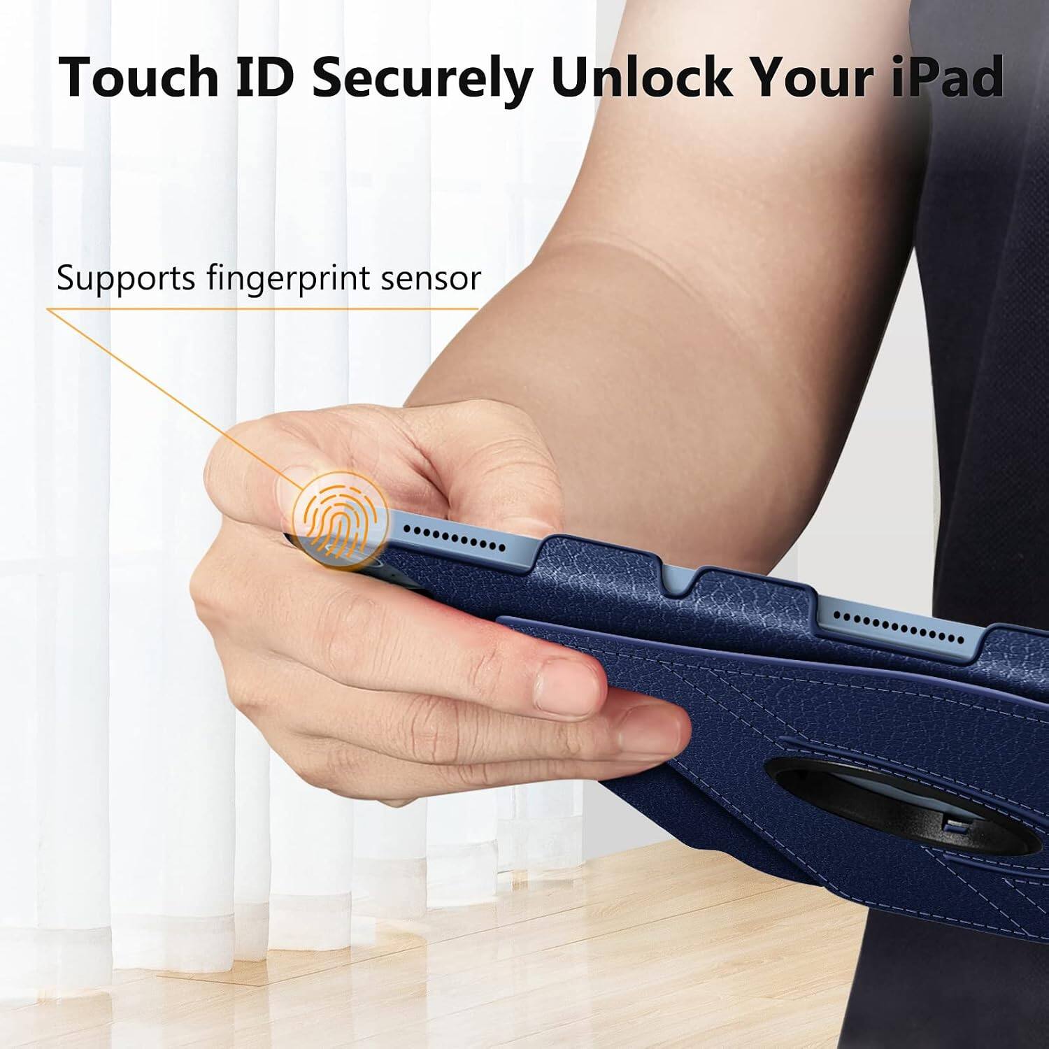 Touch ID Securely Unlock Your iPad  
Supports fingerprint sensor