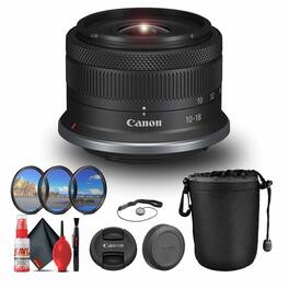 Canon - RF-S 10-18mm f/4.5-6.3 IS STM Lens (Canon RF) Bundle (International Version) (International Model) - Black