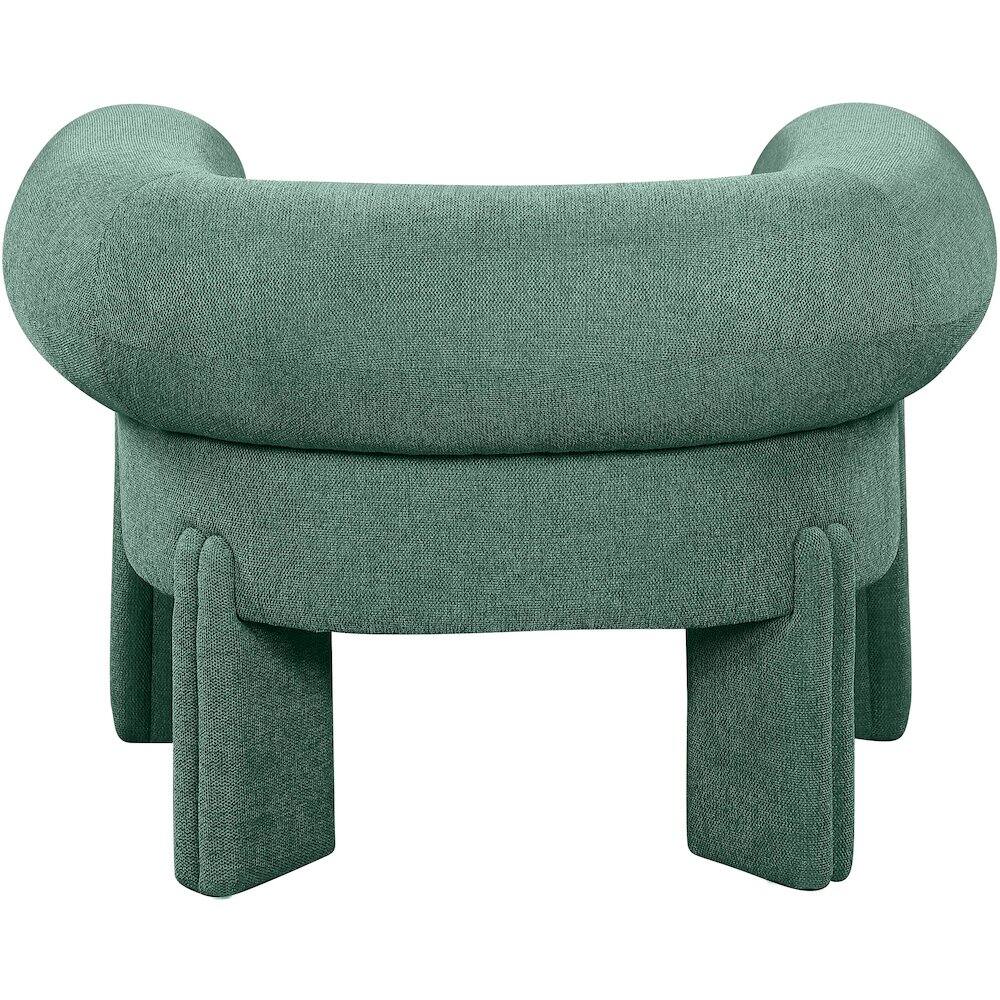 Alt View 1. Meridian Furniture - Stefano Green Polyester Fabric Accent Chair - Green.