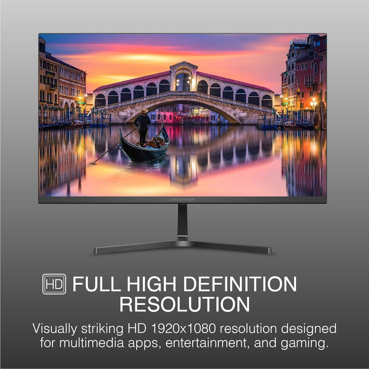 packard Tod HD FULL HIGH DEFINITION RESOLUTION
Visually striking HD 1920x1080 resolution designed for multimedia apps, entertainment, and gaming.