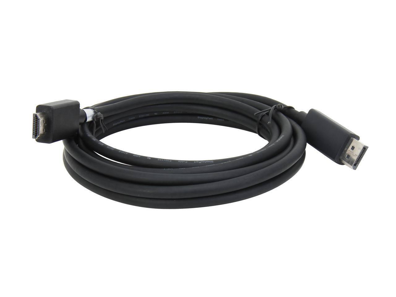 Alt View 1. Cables to Go - C2G 54327 DisplayPort to HDMI Adapter Cable M/M, TAA Compliant, Black (10 Feet, 3.04 Meters).
