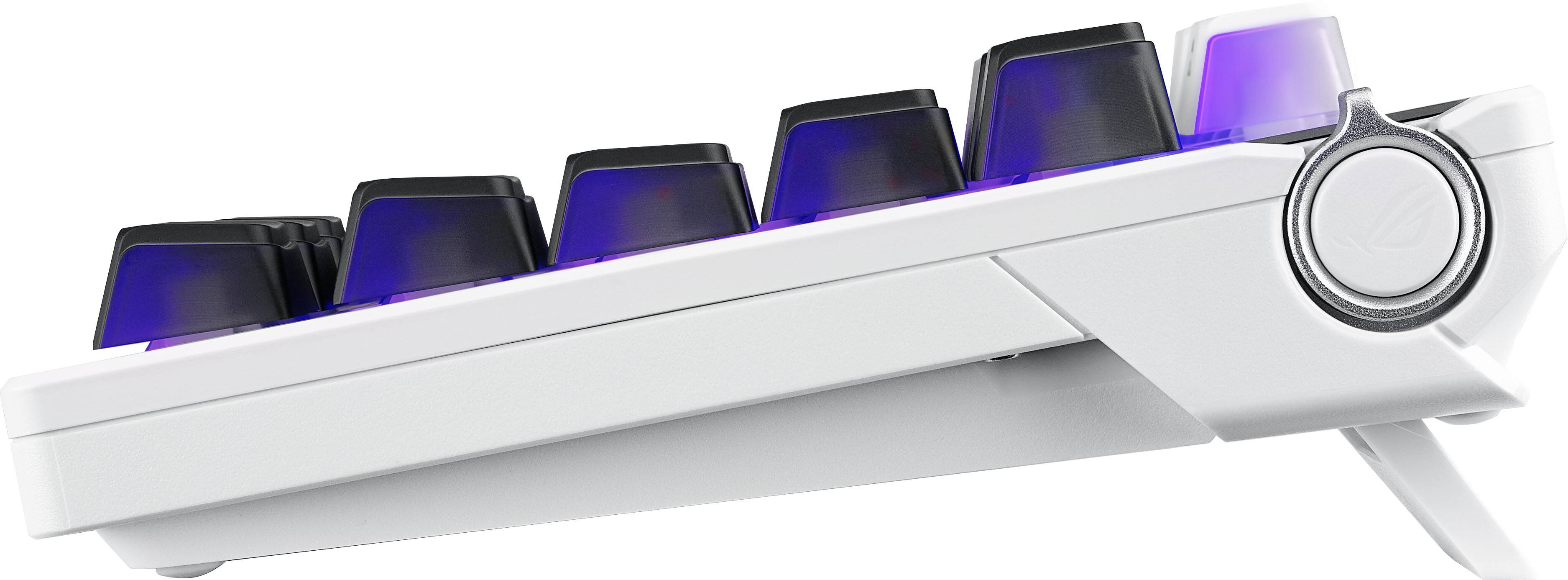 Alt View 9. ASUS - ROG Azoth X 75% Wireless Mechanical RGB Gaming Keyboard with Hot-Swappable ROG NX Snow Switches - White.