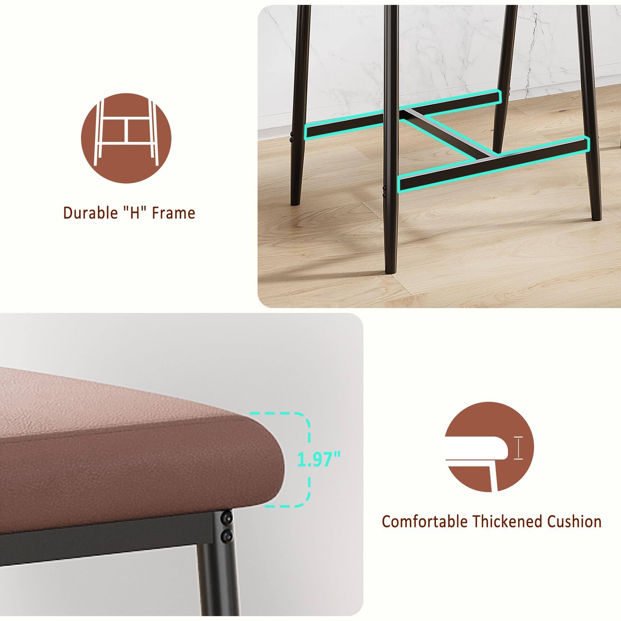 Durable "H" Frame

Comfortable Thickened Cushion

1.97"