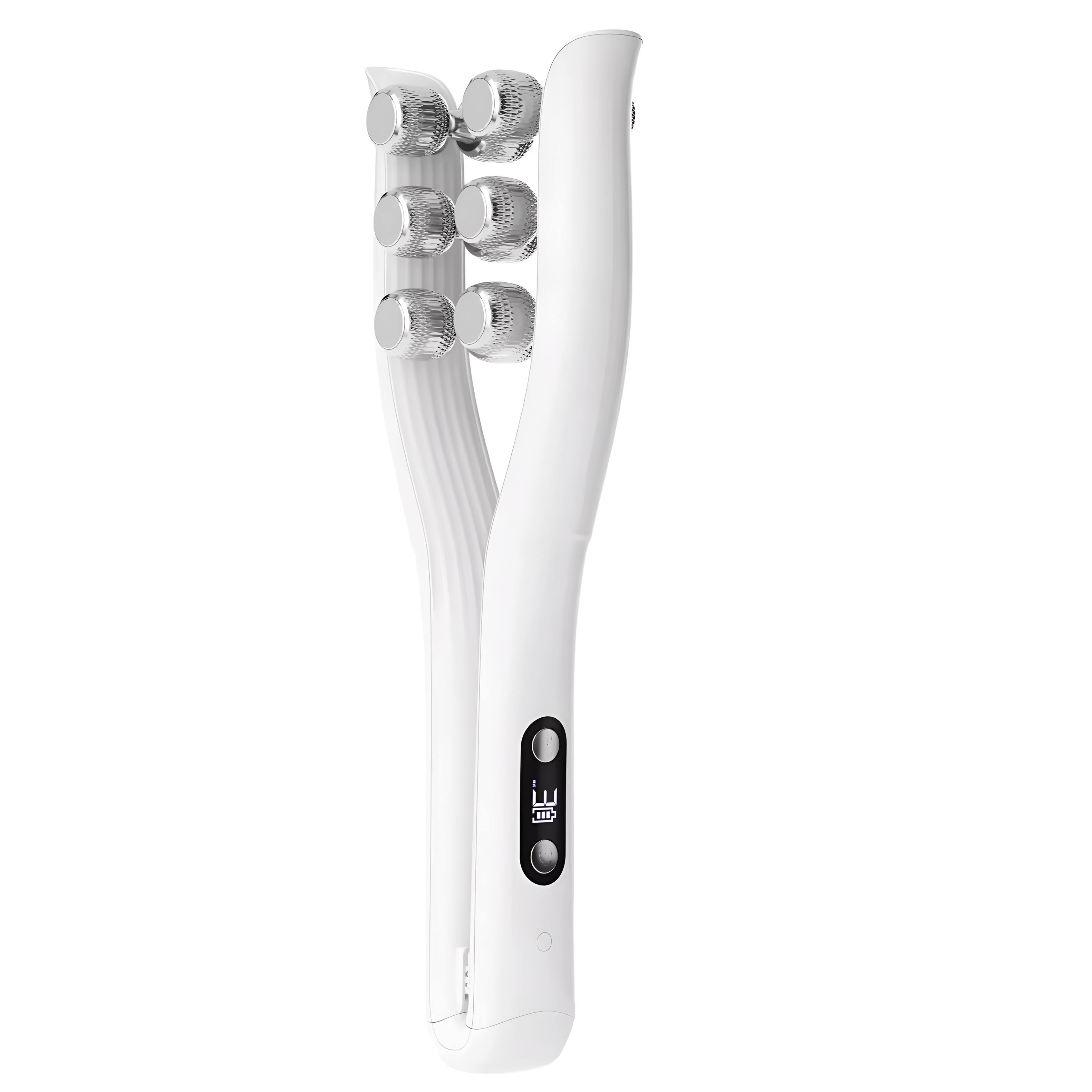 Front. Cluzine - EMS RF Microcurrent V-Face Roller Massager for Jawline & Neck Lifting.