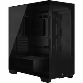 CORSAIR - 3500X Mid-Tower PC Case - Mid-tower - Black - Tempered Glass - Mini ITX, Micro ATX, ATX, EATX Motherboard - Black